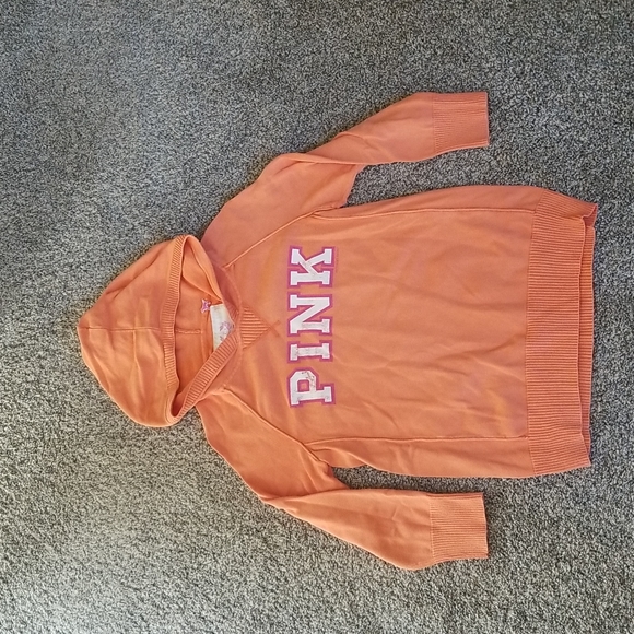 PINK Victoria's Secret Tops - Y2K VS PINK 3/4 sleeve hoodie
